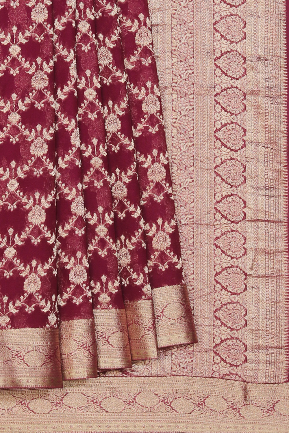 Georgette Violet Saree