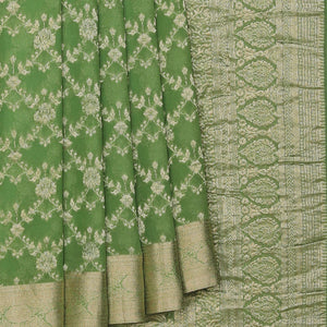 Georgette Sage Green Saree
