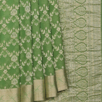Georgette Sage Green Saree