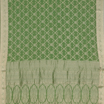 Georgette Sage Green Saree