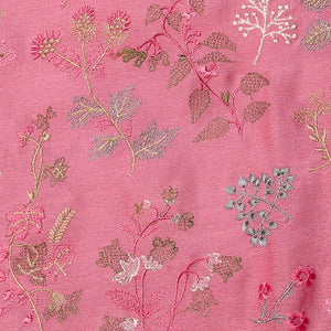 Crepe Silk Coral Pink Saree