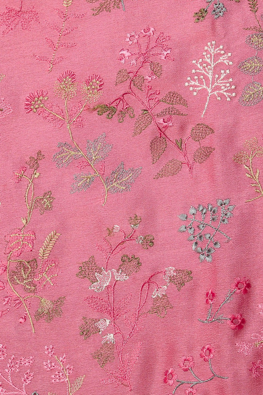 Crepe Silk Coral Pink Saree