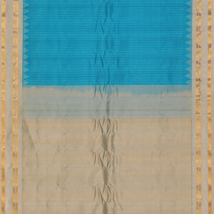 Gadwal Silk Sea Blue Saree