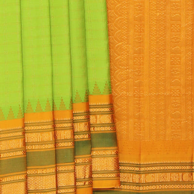 Gadwal Silk Green Saree