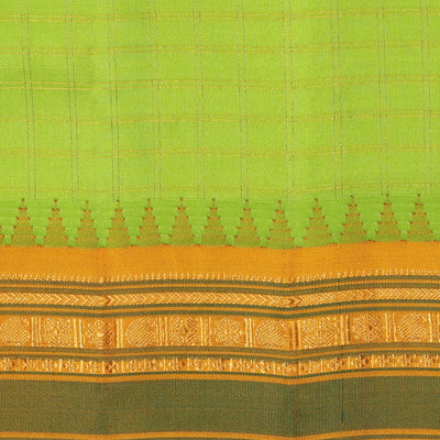 Gadwal Silk Green Saree