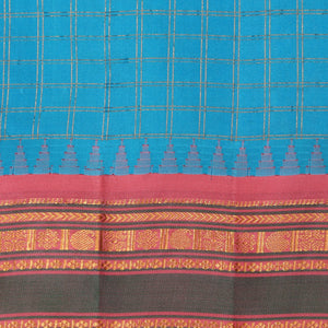 Gadwal Silk Blue Saree
