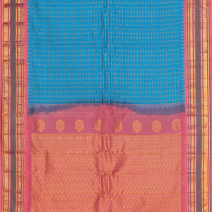 Gadwal Silk Blue Saree