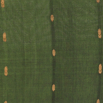 Gadwal Cotton Silk Green Saree