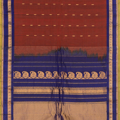 Gadwal Cotton Silk Maroon Saree