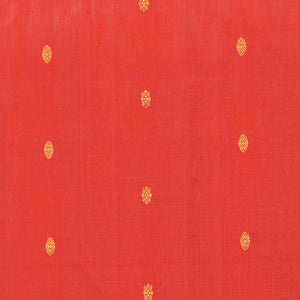 Gadwal Cotton Silk Coral Pink Saree