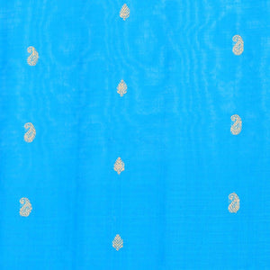 Gadwal Cotton Silk Blue Saree