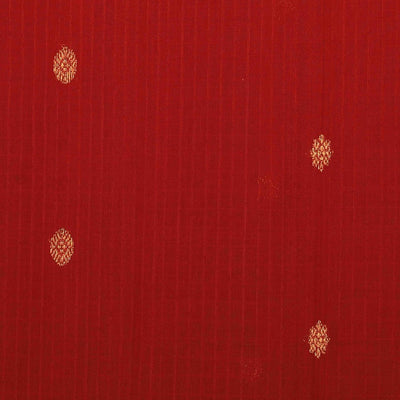 Gadwal Cotton Silk Red Saree