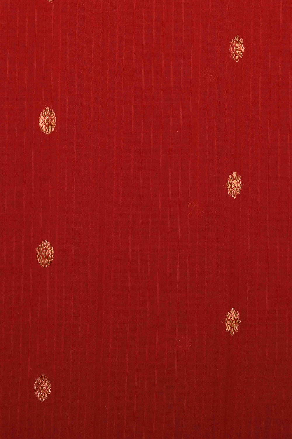 Gadwal Cotton Silk Red Saree