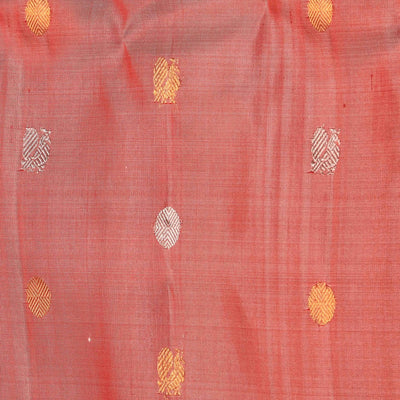 Gadwal Silk Coral Pink Saree