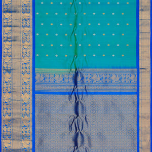 Gadwal Silk Sea Green Saree
