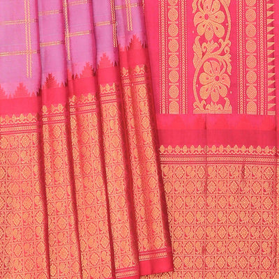 Gadwal Silk Purple Saree