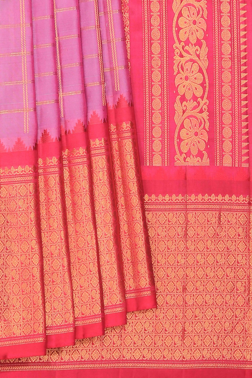 Gadwal Silk Purple Saree