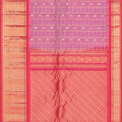 Gadwal Silk Purple Saree