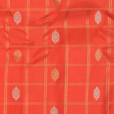 Gadwal Silk Orange Saree