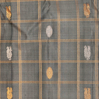 Gadwal Silk Grey Saree