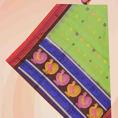 Gadwal Silk Mint Green Dupatta