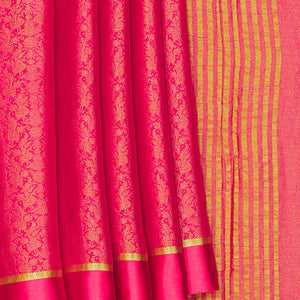 Crepe Silk Pink Saree