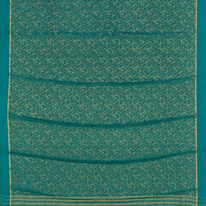 Crepe Silk Teal Green Saree