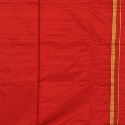 Kanchi Silk Traditional Red Dhoti With Kanduva (8 X 4)