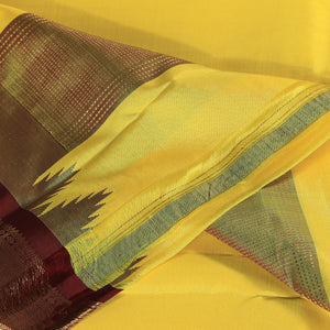Kanchi Silk Yellow Dhoti With Kanduva (8 X 4)