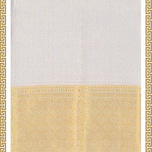 Kanchi Silk Off-White Dhoti With Kanduva (8 X 4)