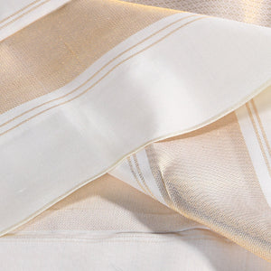 Kanchi Silk Off-White Dhoti With Kanduva (8 X 4)