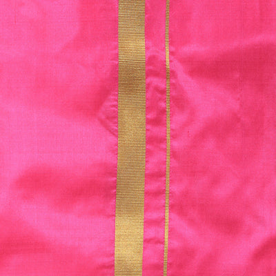 Kanchi Silk Pink Dhoti With Kanduva (8 X 4)