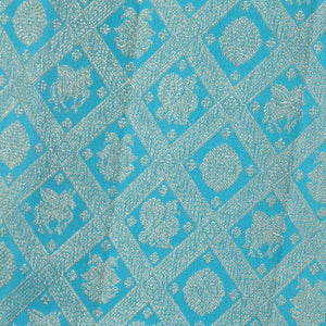 Kanchipattu Brocade Blue Saree