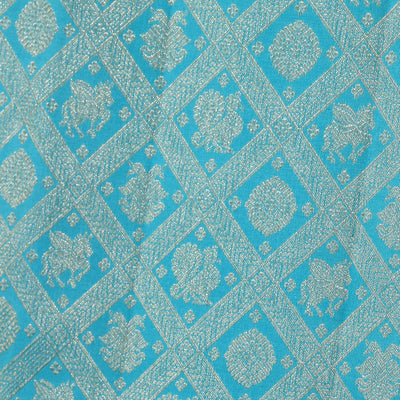 Kanchipattu Brocade Blue Saree