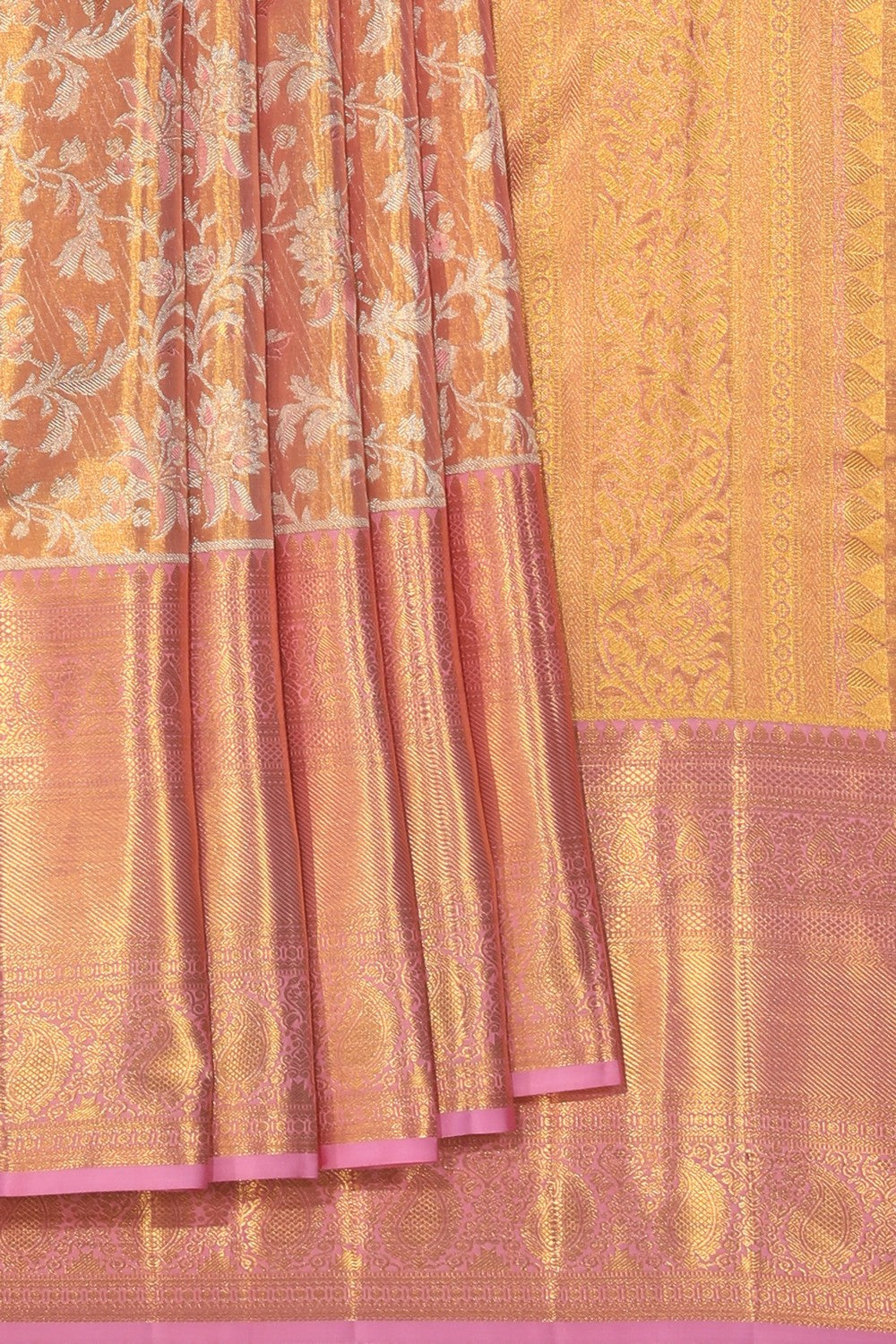 Kanchipattu Brocade Gold Saree