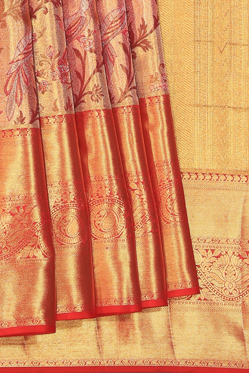 Kanchipattu Brocade Gold Saree