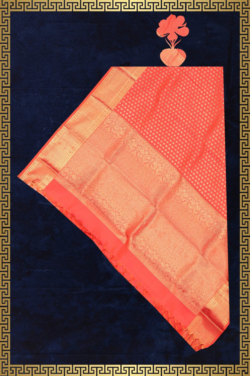Kanchi Silk Orange Dupatta