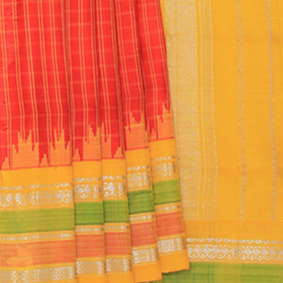 Gadwal Red Saree