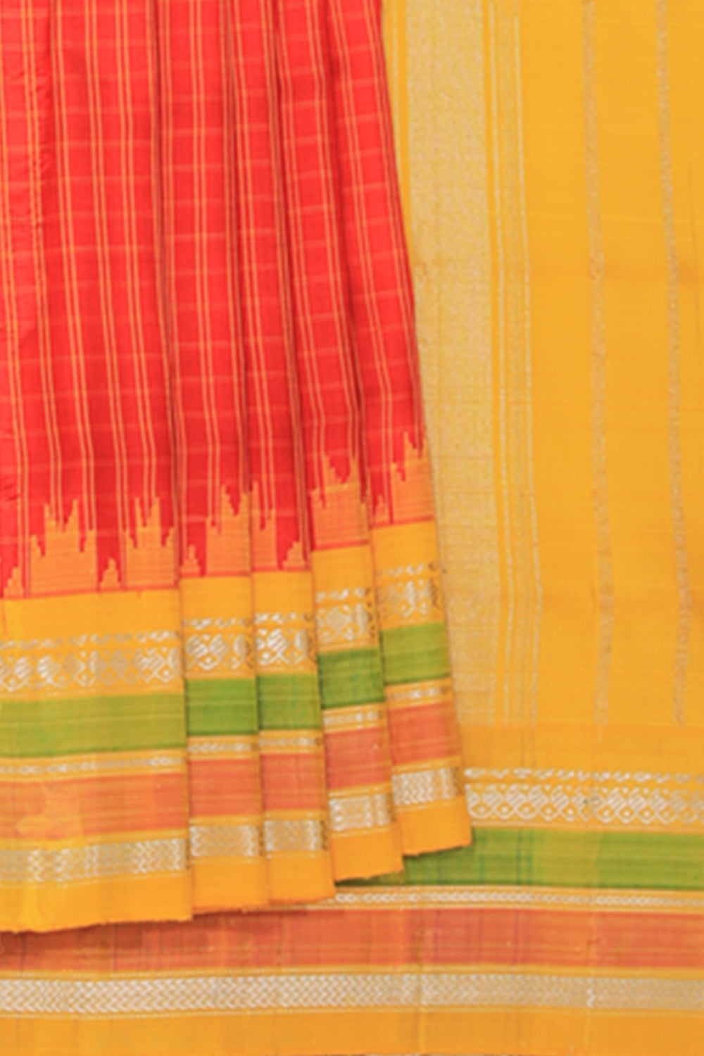 Gadwal Red Saree