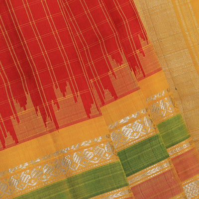 Gadwal Red Saree