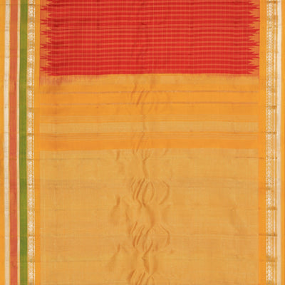 Gadwal Red Saree