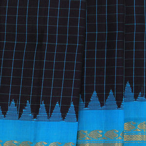 Gadwal Silk Violet Saree