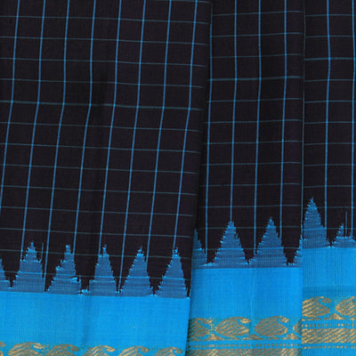 Gadwal Silk Violet Saree