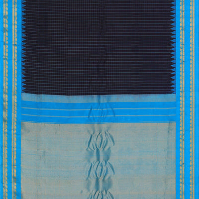 Gadwal Silk Violet Saree