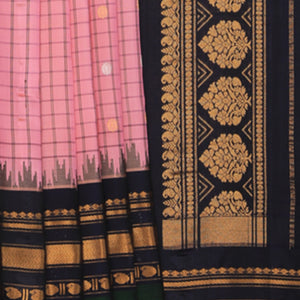 Gadwal Silk Pink Saree