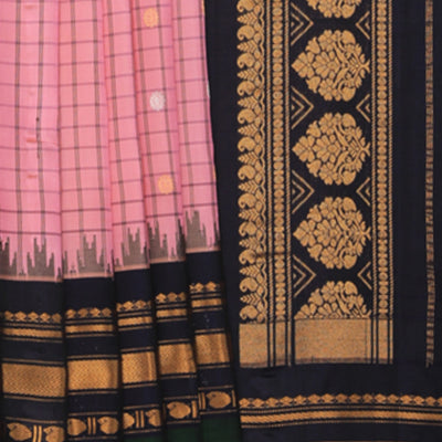Gadwal Silk Pink Saree