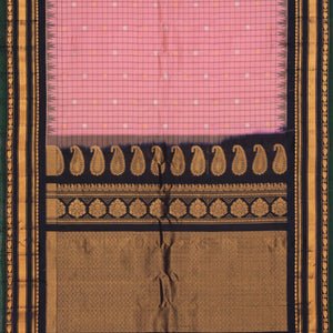 Gadwal Silk Pink Saree