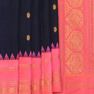Gadwal Black Saree