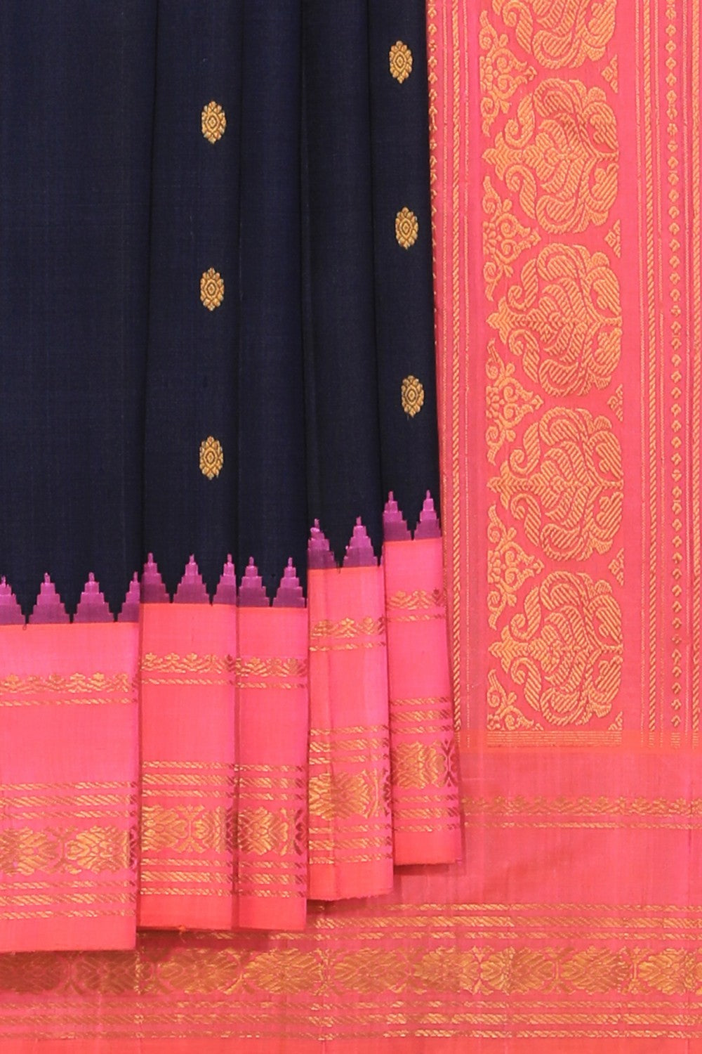 Gadwal Black Saree