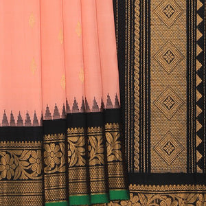 Gadwal Silk Pink Saree